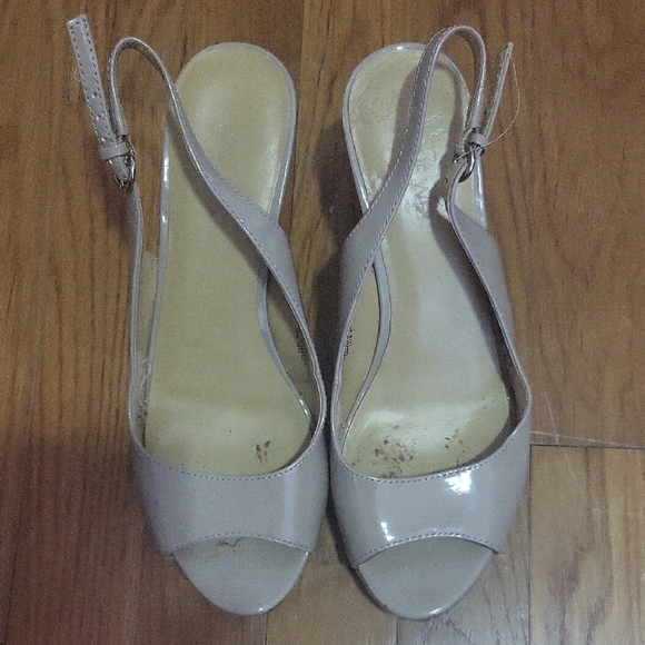 Nine West Shoes - Elegant Beige Women's Slingback Heels